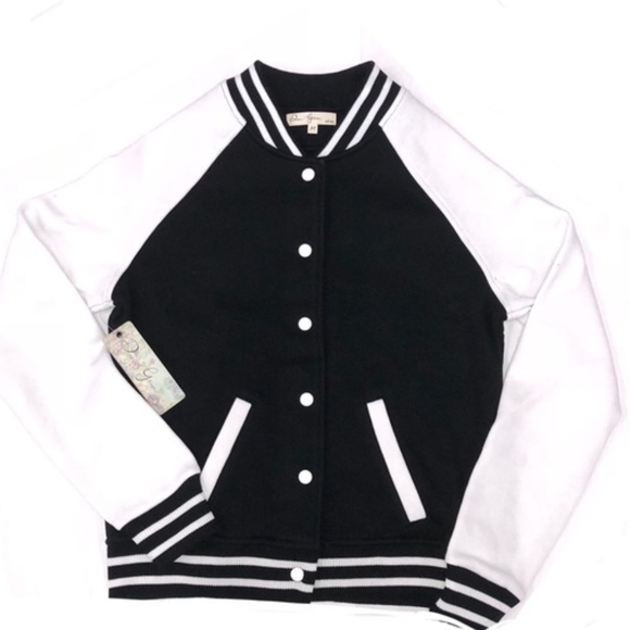 Dear Grace Jackets & Blazers - ❌SOLD❌Dear Grace Women Black White Letterman Jacke